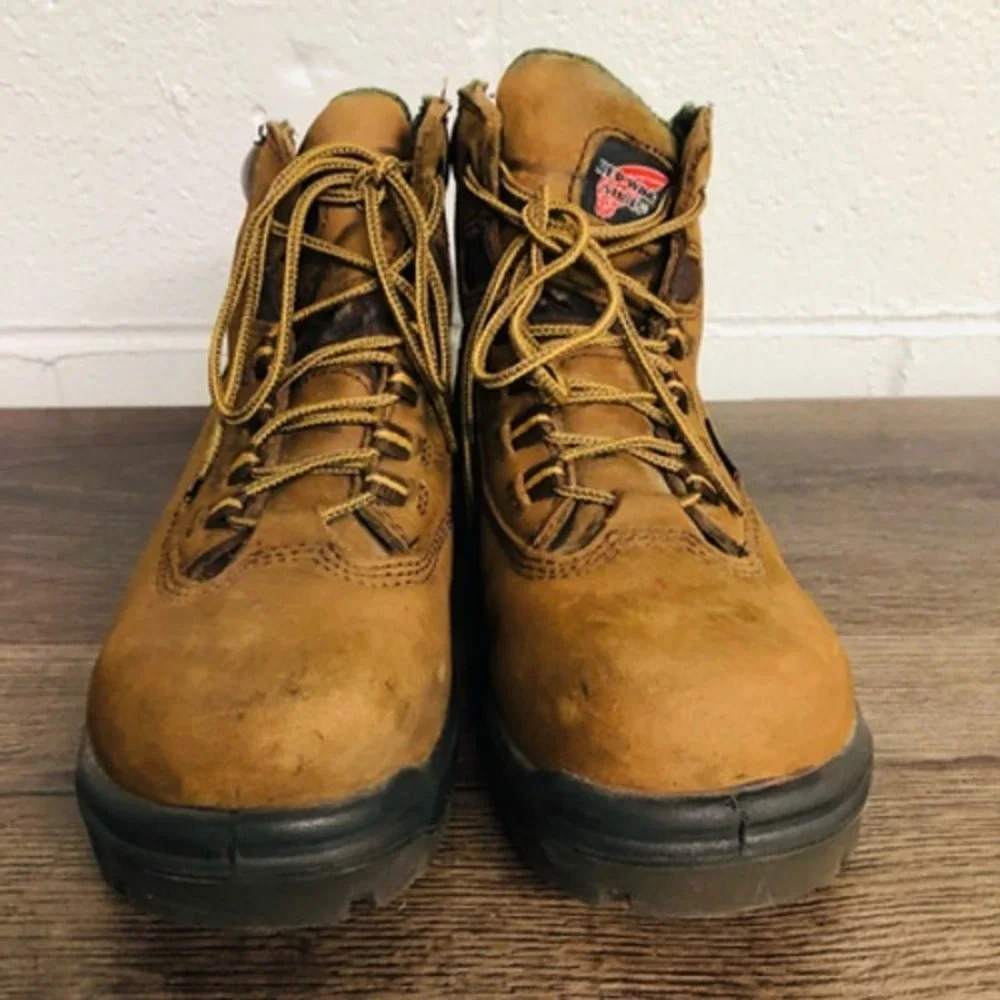 Red Wing Womens Work Boots Brown Leather Waterproof Ankle Lace Up 6.5 B - Picture 5 of 10